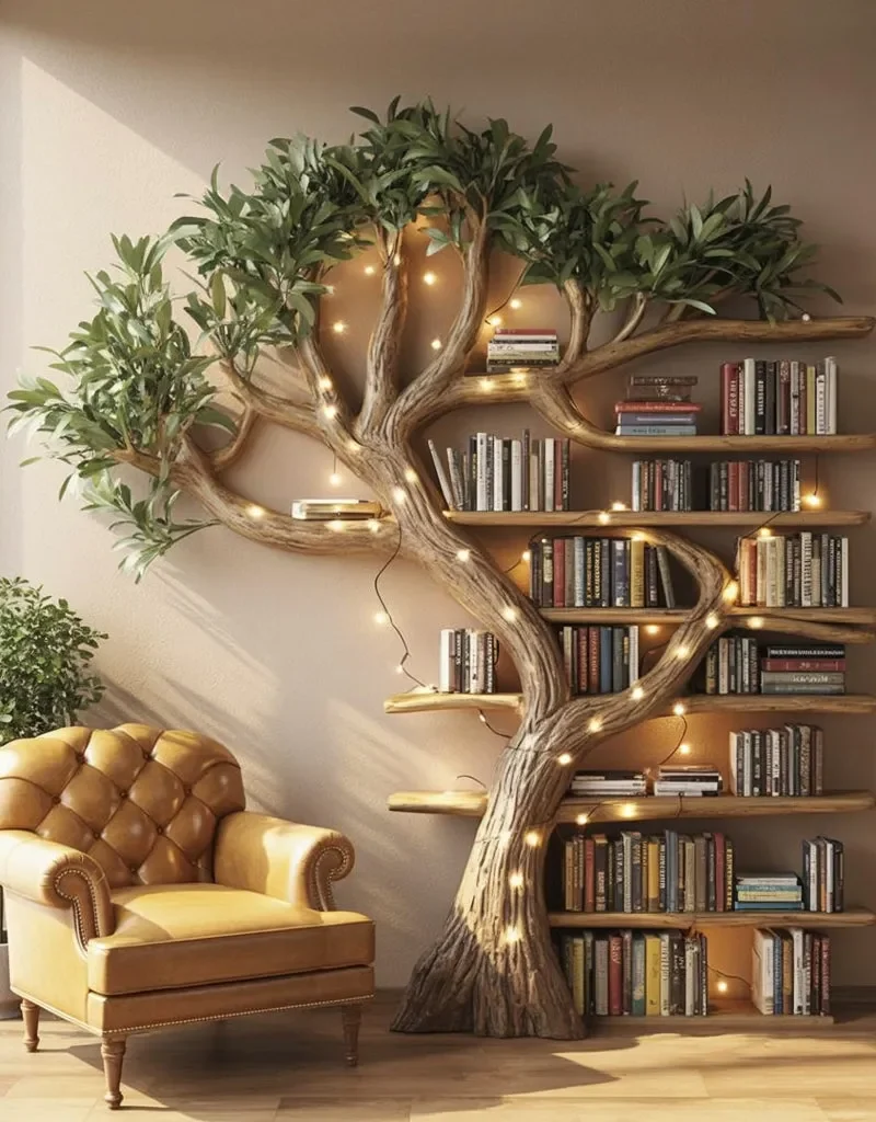 Wall Shelf Tree Branch Floating Live Edge Solid Wood Home Decor