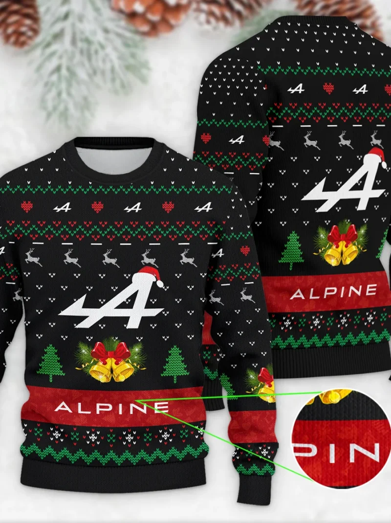 Xmas Pattern Alpine Formula One - Ugly Sweater BLVAF1220925A29ALP