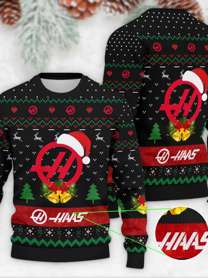 Xmas Pattern Haas Formula One - Ugly Sweater BLVAF1220925A29HAAS