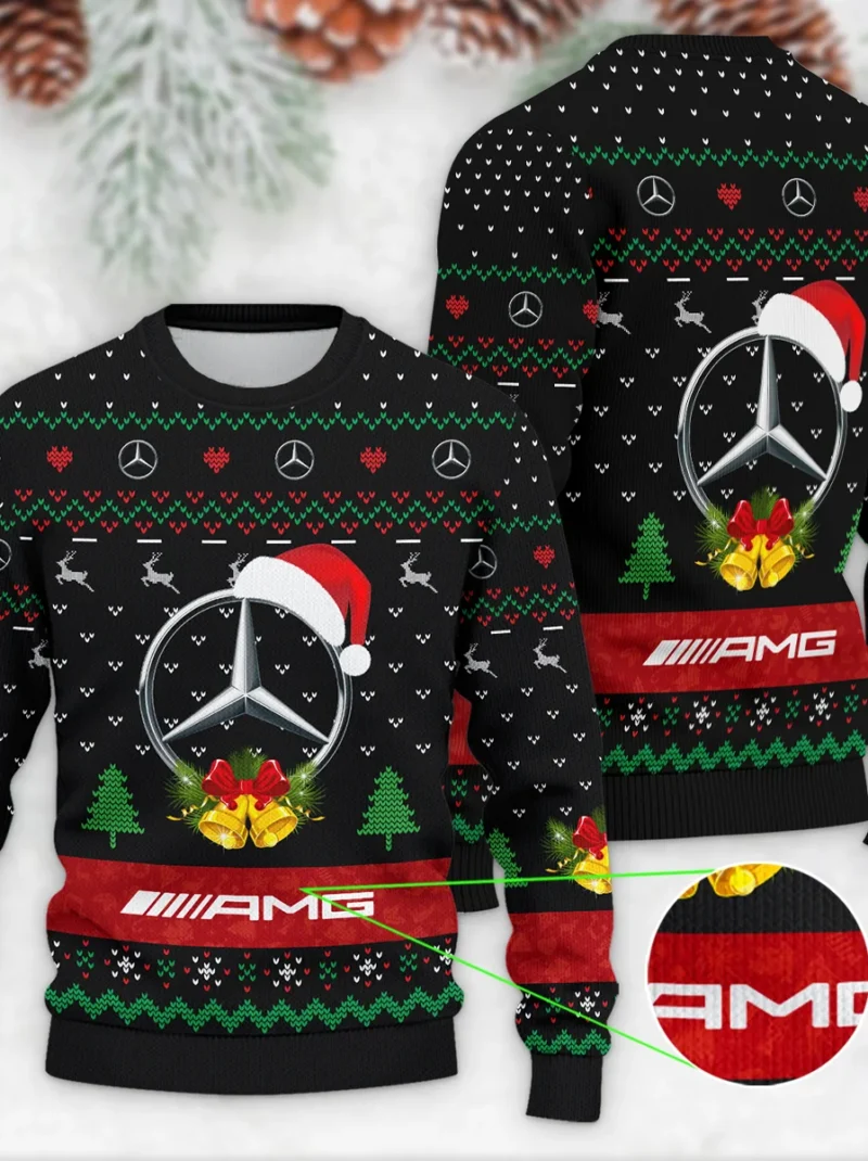 Xmas Pattern Mercedes Formula One - Ugly Sweater BLVAF1220925A29MER