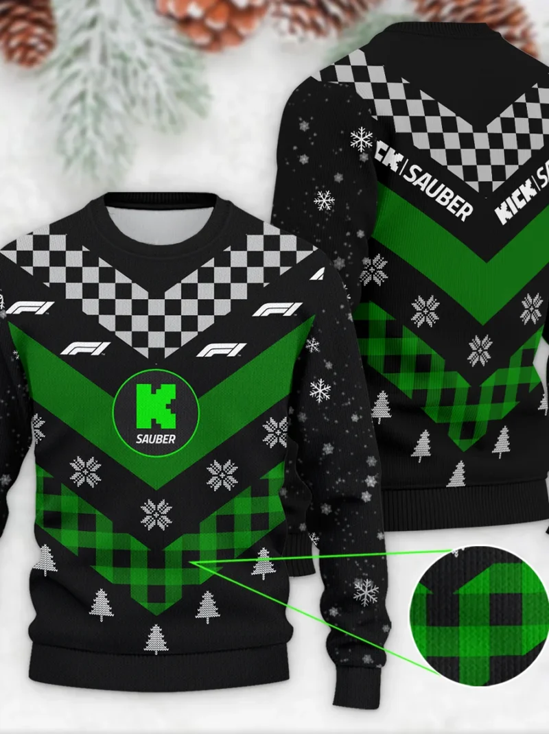 Winter Xmas Pattern Kick Sauber Formula One - Ugly Sweater BLVAF1220925A32KS