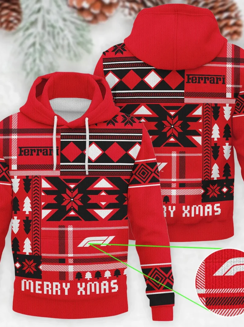 X-Mas Edition Ferrari Formula One - Knitted Hoodie BLVAF12209250A10FRR