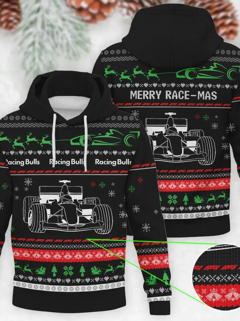 Merry Race-Mas Racing Bulls Formula One - Knitted Hoodie BLVAF12209250A11RAC