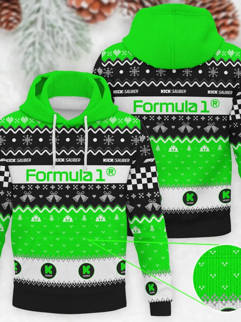 Exclusive Xmas Kick Sauber Formula One - Knitted Hoodie BLVAF12209250A12KS