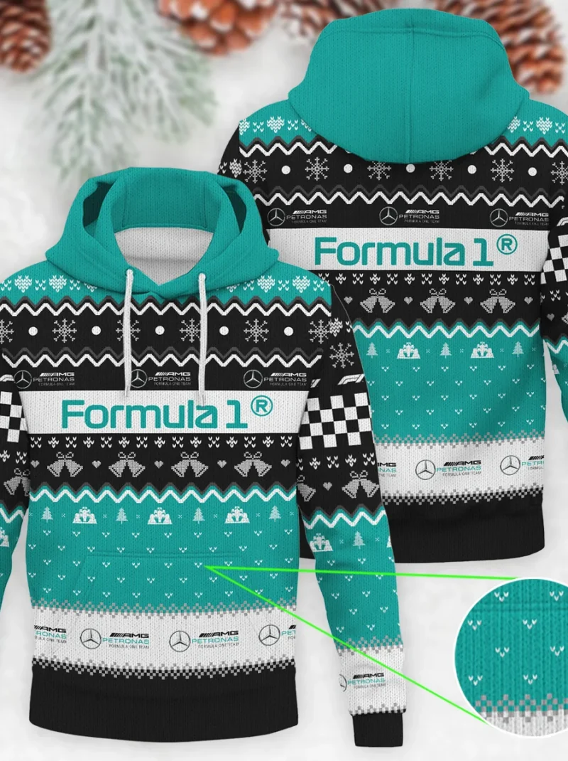 Exclusive Xmas Mercedes Formula One - Knitted Hoodie BLVAF12209250A12MER