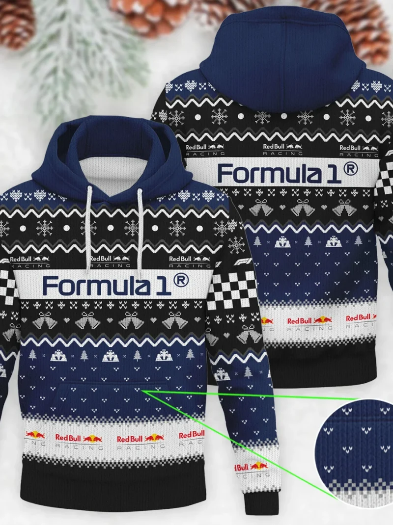 Exclusive Xmas Red Bull Racing Formula One - Knitted Hoodie BLVAF12209250A12RBR