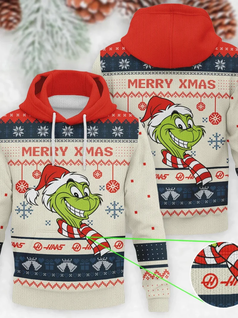The Grinch x Haas Formula One - Knitted Hoodie BLVAF12209250A13HAAS