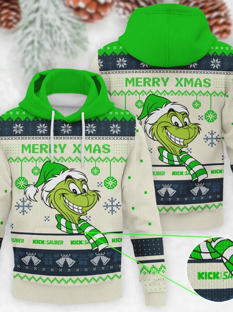 The Grinch x Kick Sauber Formula One - Knitted Hoodie BLVAF12209250A13KS