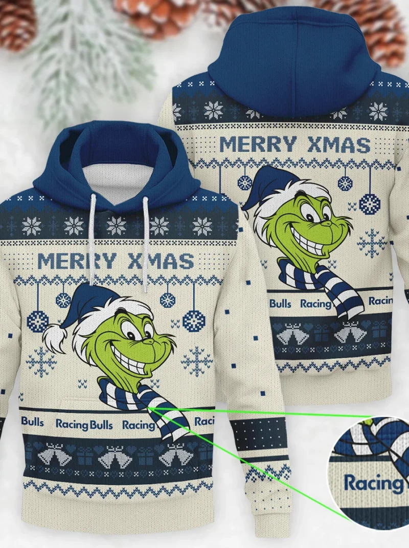 The Grinch x Racing Bulls Formula One - Knitted Hoodie BLVAF12209250A13RAC