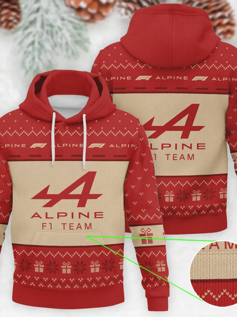 Christmas Alpine Formula One - Knitted Hoodie BLVAF12209250A14ALP