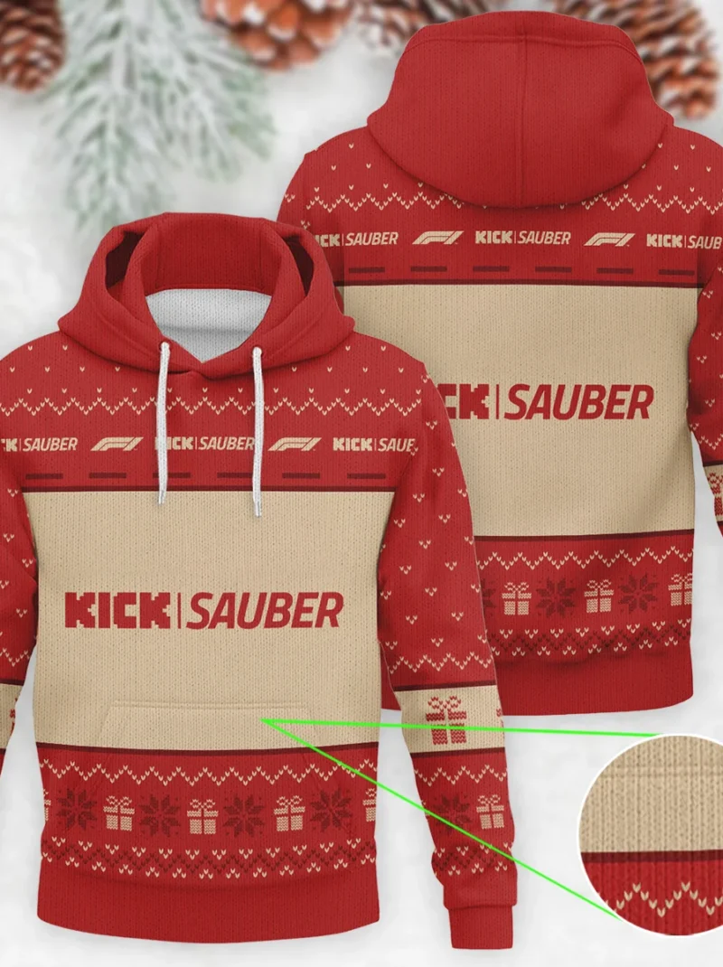 Christmas Kick Sauber Formula One - Knitted Hoodie BLVAF12209250A14KS
