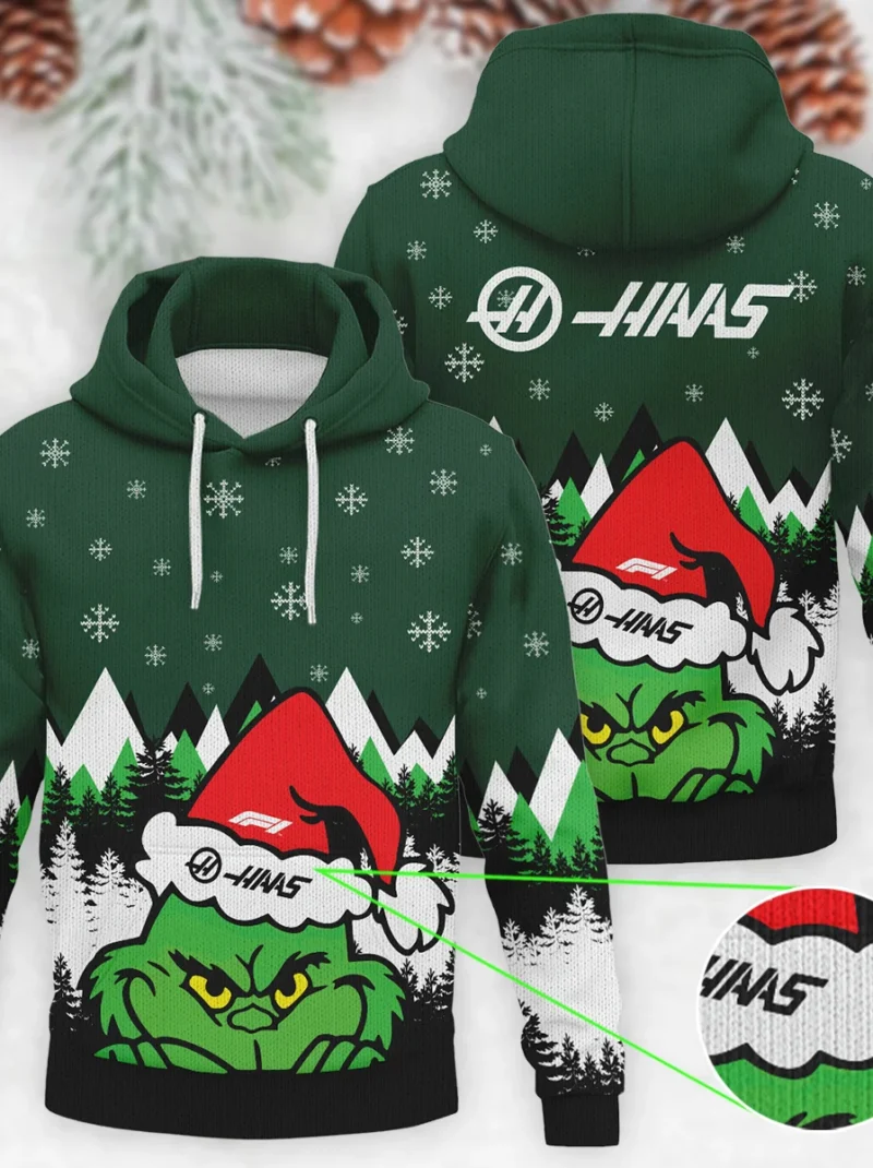 The Grinch Haas Formula One - Knitted Hoodie BLVAF12209250A17HAAS