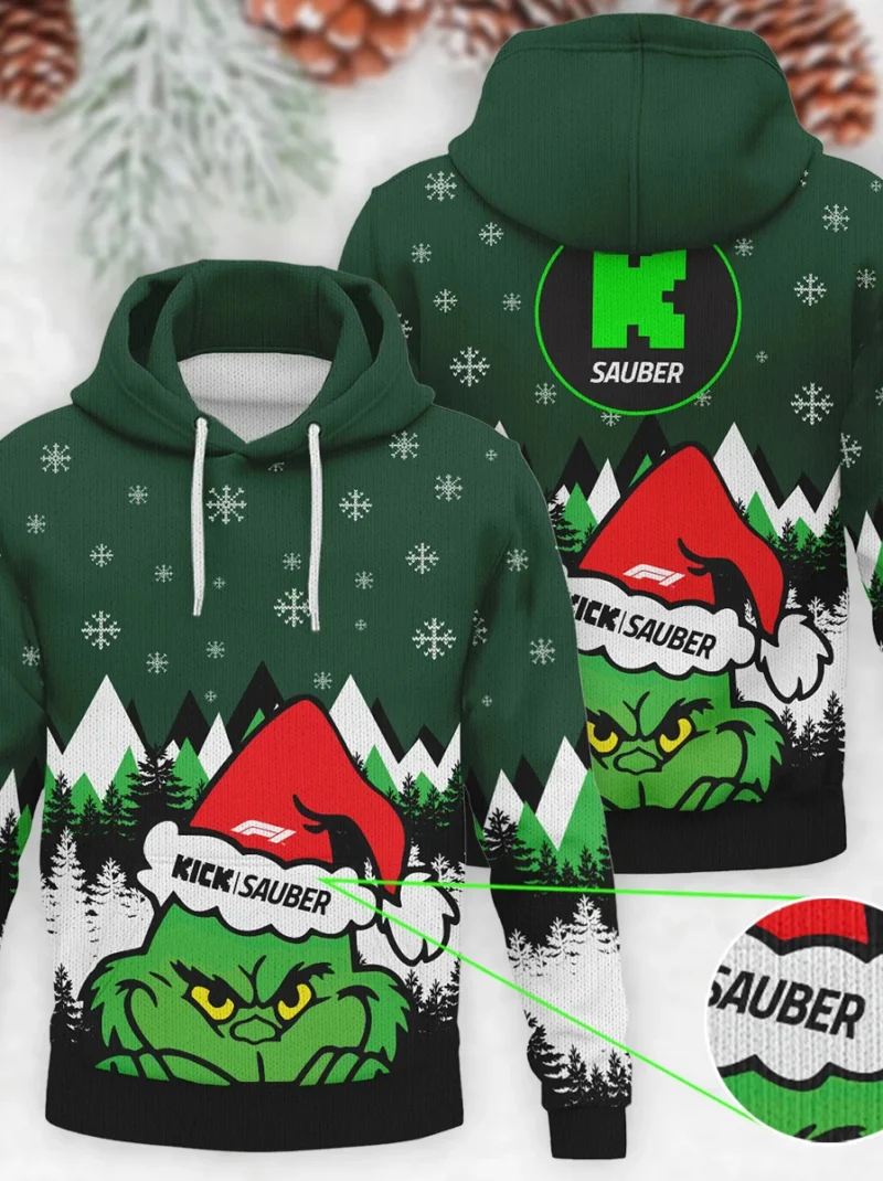 The Grinch Kick Sauber Formula One - Knitted Hoodie BLVAF12209250A17KS