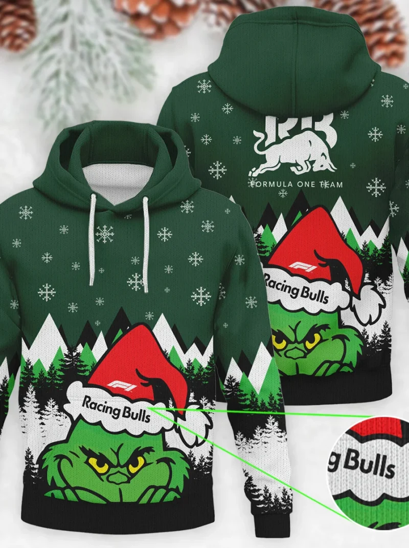 The Grinch Racing Bulls Formula One - Knitted Hoodie BLVAF12209250A17RAC