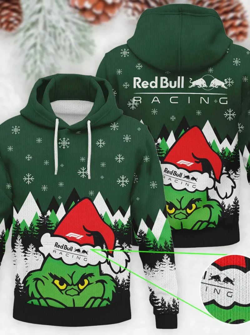 The Grinch Red Bull Racing Formula One - Knitted Hoodie BLVAF12209250A17RBR