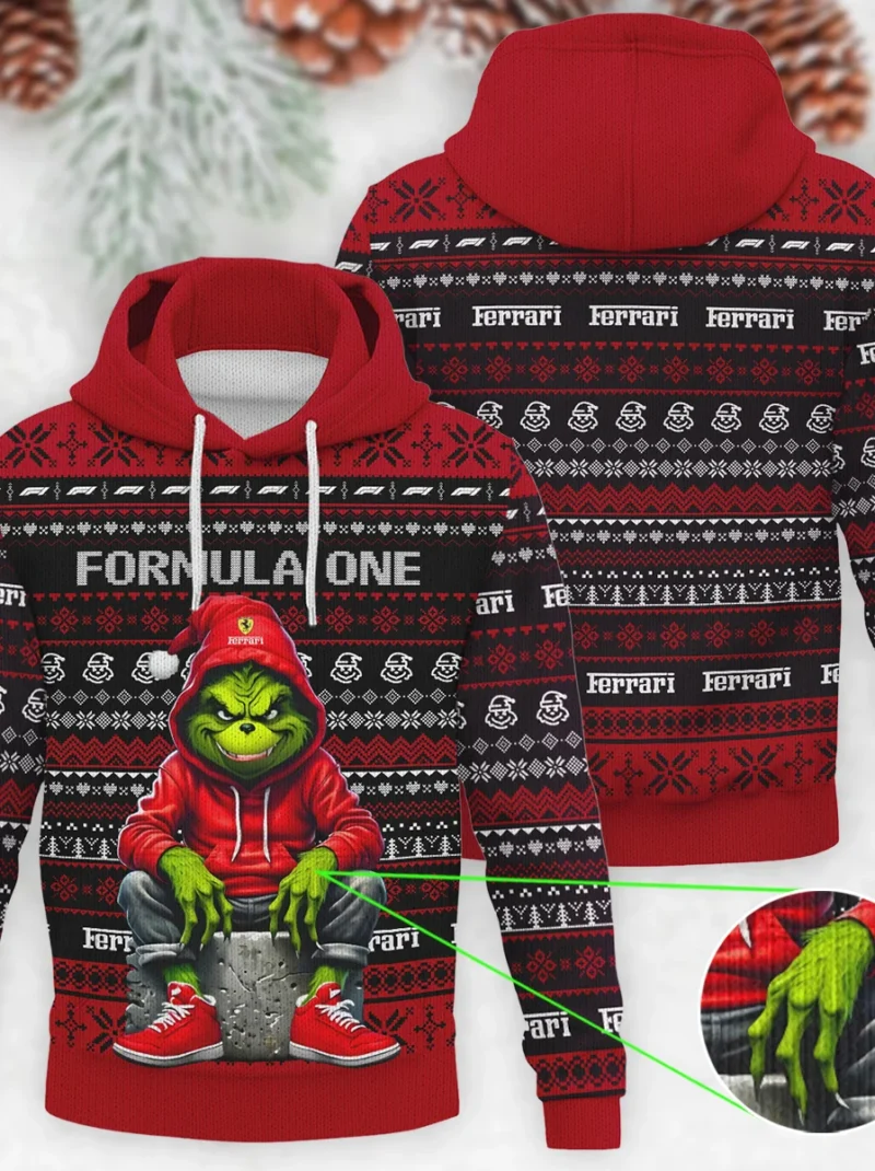 Grinch x Ferrari Formula One - Knitted Hoodie BLVAF12209250A18FRR