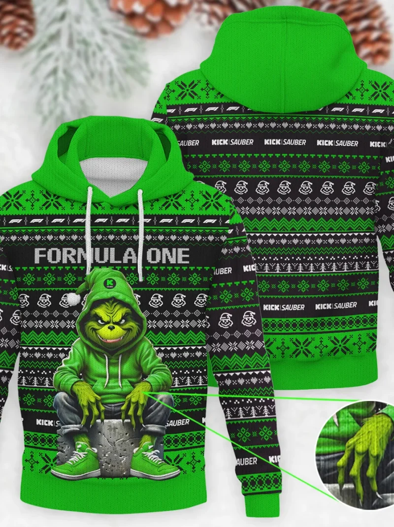 Grinch x Kick Sauber Formula One - Knitted Hoodie BLVAF12209250A18KS