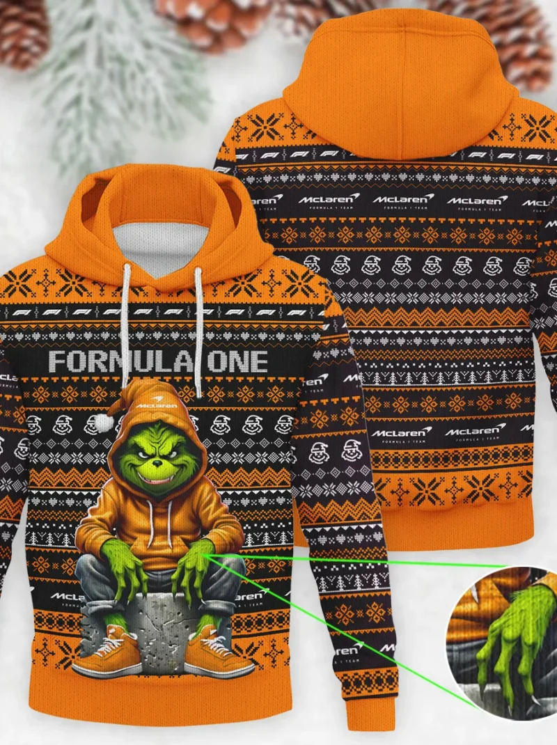 Grinch x McLaren Formula One - Knitted Hoodie BLVAF12209250A18MCL