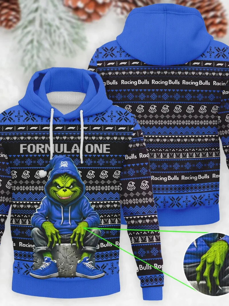 Grinch x Racing Bulls Formula One - Knitted Hoodie BLVAF12209250A18RAC