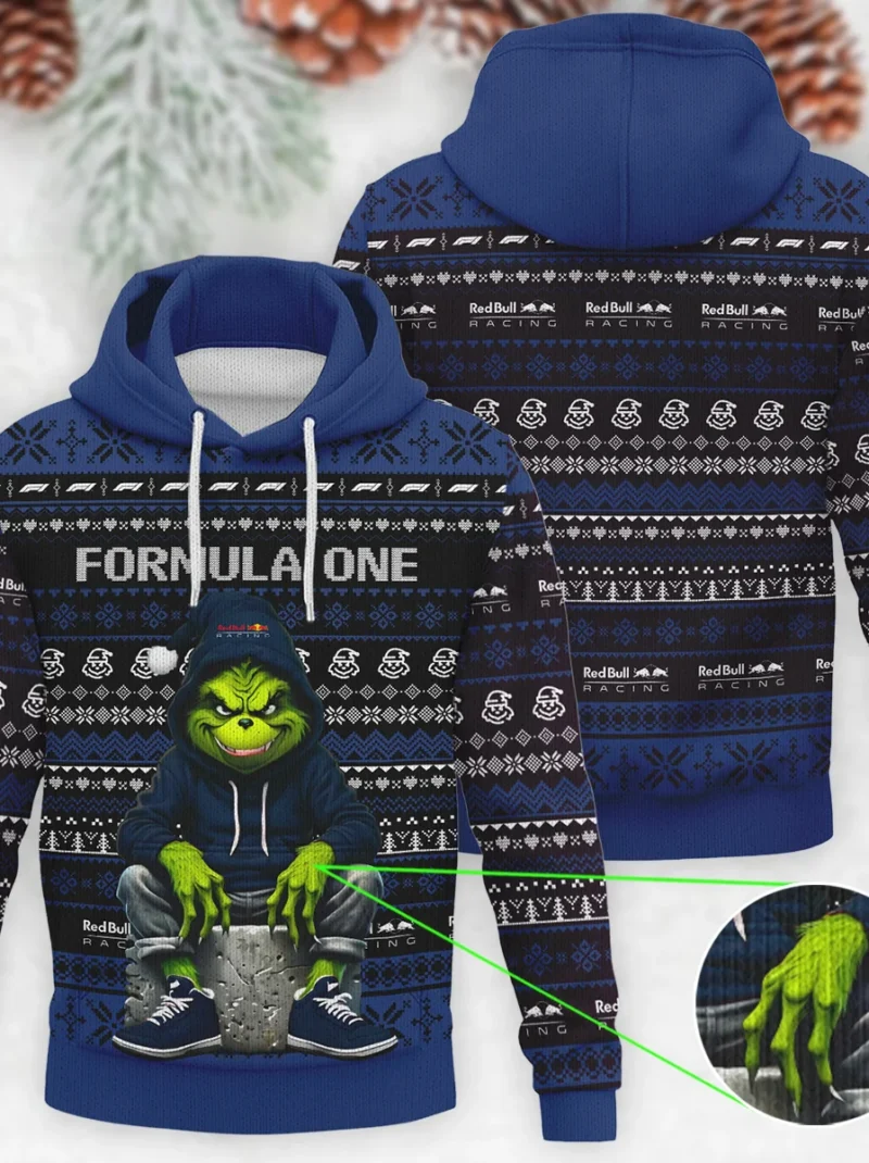 Grinch x Red Bull Racing Formula One - Knitted Hoodie BLVAF12209250A18RBR