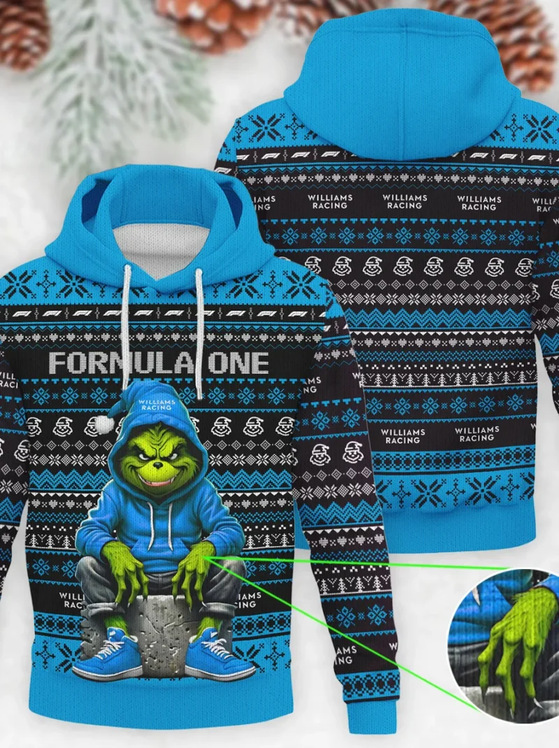 Grinch x Williams Formula One - Knitted Hoodie BLVAF12209250A18WIL