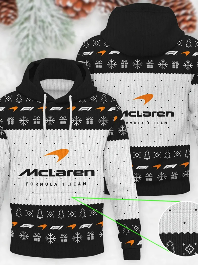 Christmas Pattern McLaren Formula One - Knitted Hoodie BLVAF12209250A1MCL