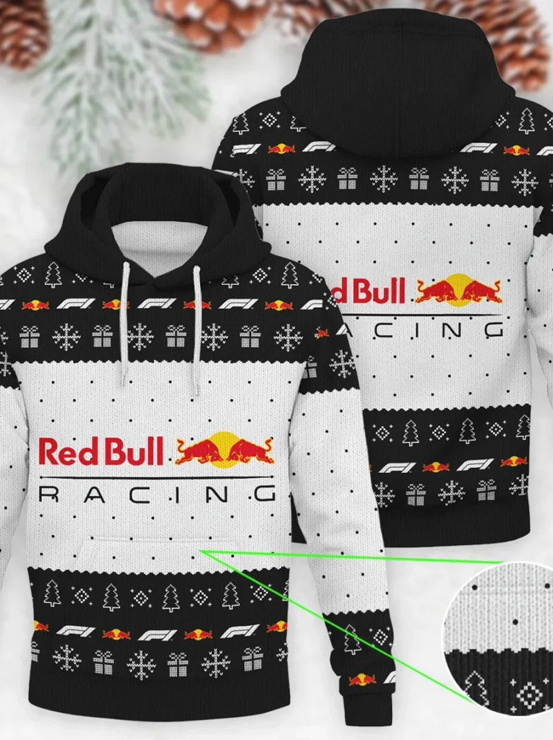 Christmas Pattern Red Bull Racing Formula One - Knitted Hoodie BLVAF12209250A1RBR