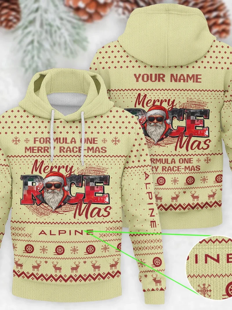 Merry RaceMas Alpine Formula One - Knitted Hoodie BLVAF12209250A20ALP