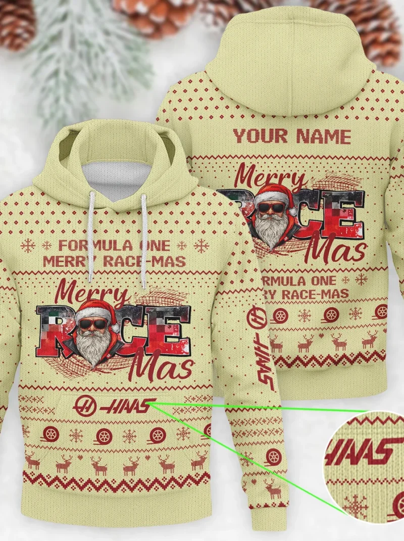Merry RaceMas Haas Formula One - Knitted Hoodie BLVAF12209250A20HAAS