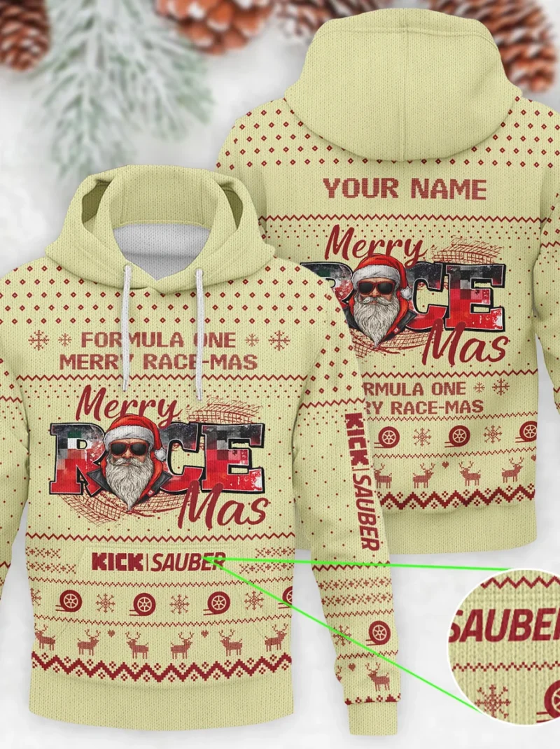 Merry RaceMas Kick Sauber Formula One - Knitted Hoodie BLVAF12209250A20KS