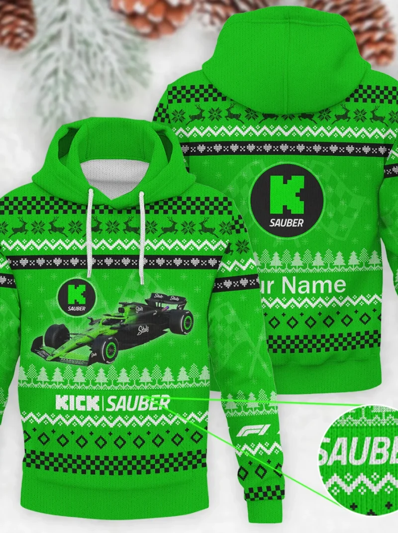 2025 Car Kick Sauber Formula One - Knitted Hoodie BLVAF12209250A22KS