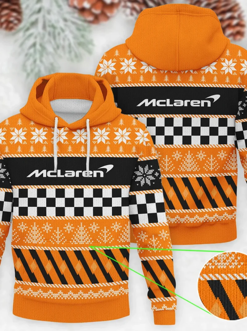 Racing Xmas Pattern McLaren Formula One - Knitted Hoodie BLVAF12209250A28MCL