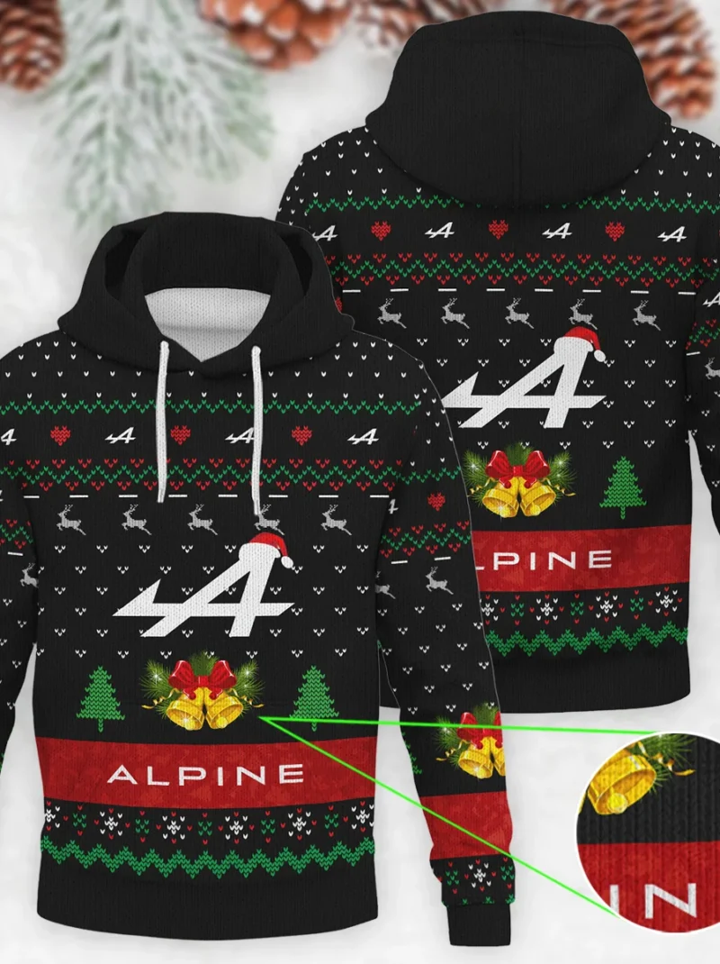 Xmas Pattern Alpine Formula One - Knitted Hoodie BLVAF12209250A29ALP