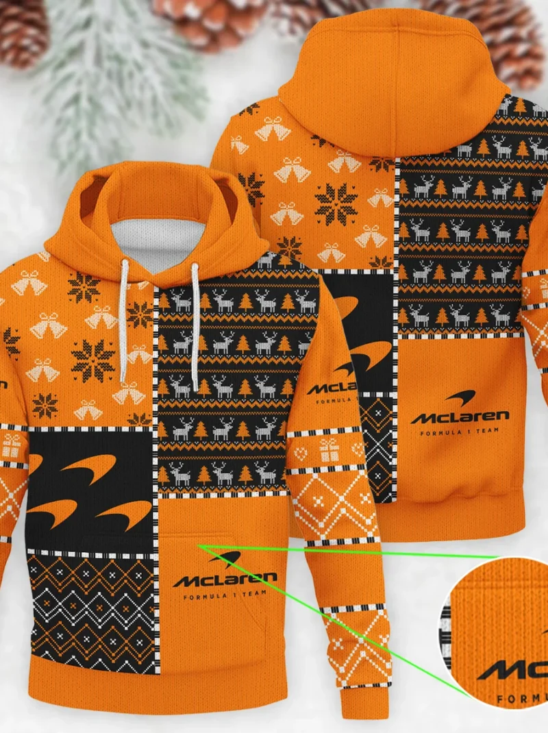 X-Mas Pattern McLaren Formula One - Knitted Hoodie BLVAF12209250A2MCL