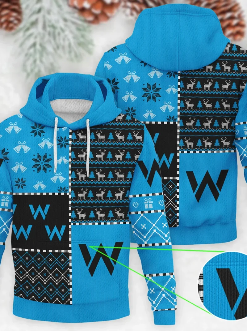 X-Mas Pattern Williams Formula One - Knitted Hoodie BLVAF12209250A2WIL