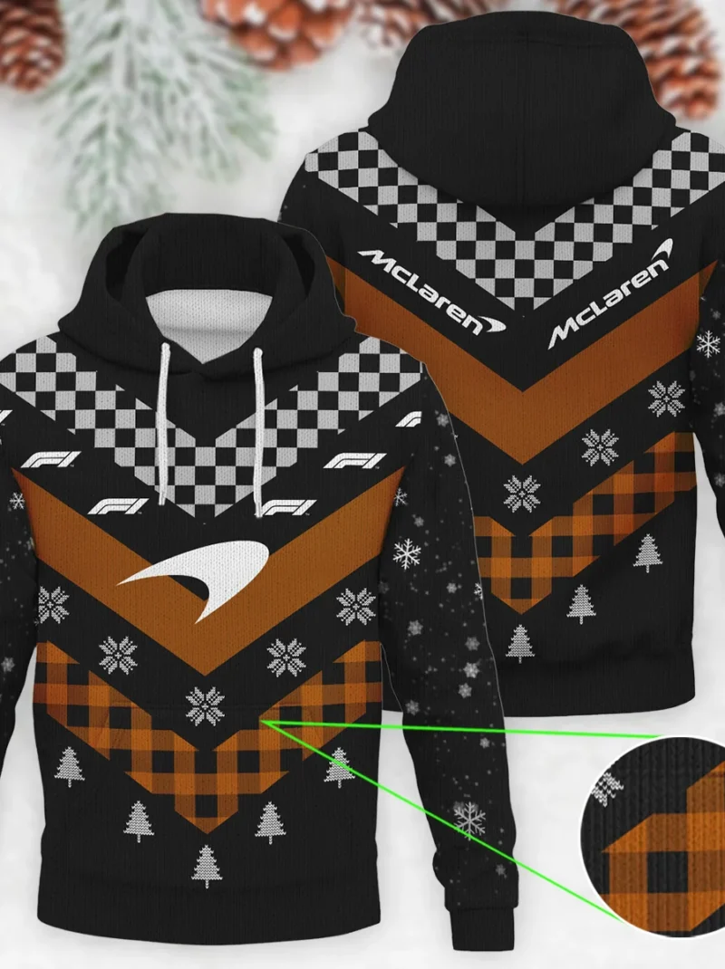 Winter Xmas Pattern McLaren Formula One - Knitted Hoodie BLVAF12209250A32MCL