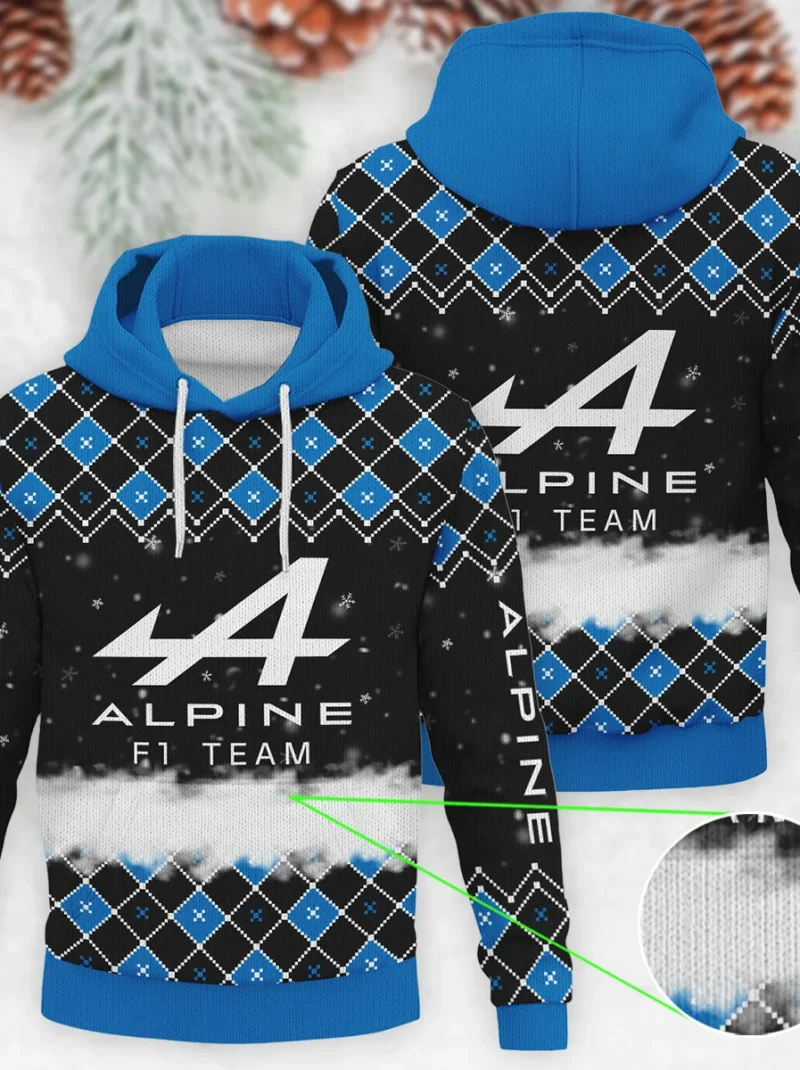 X-Mas Alpine Formula One - Knitted Hoodie BLVAF12209250A3ALP
