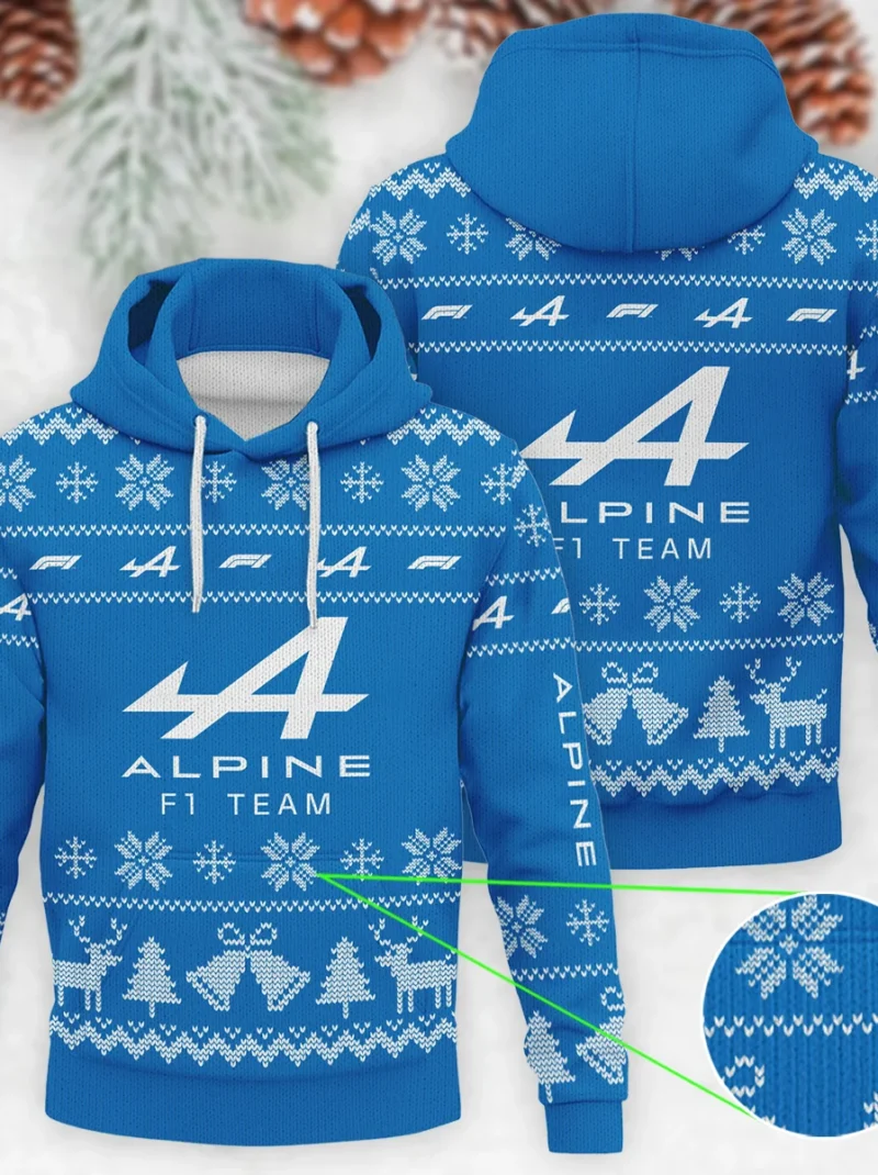 Limited Edition Alpine Formula One - Knitted Hoodie BLVAF12209250A4ALP