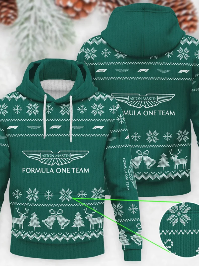 Limited Edition Aston Martin Formula One - Knitted Hoodie BLVAF12209250A4AM