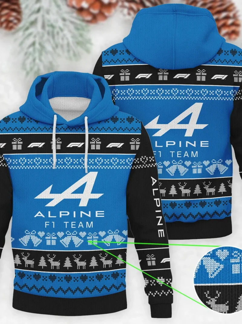 Christmas Collection Alpine Formula One - Knitted Hoodie BLVAF12209250A5ALP