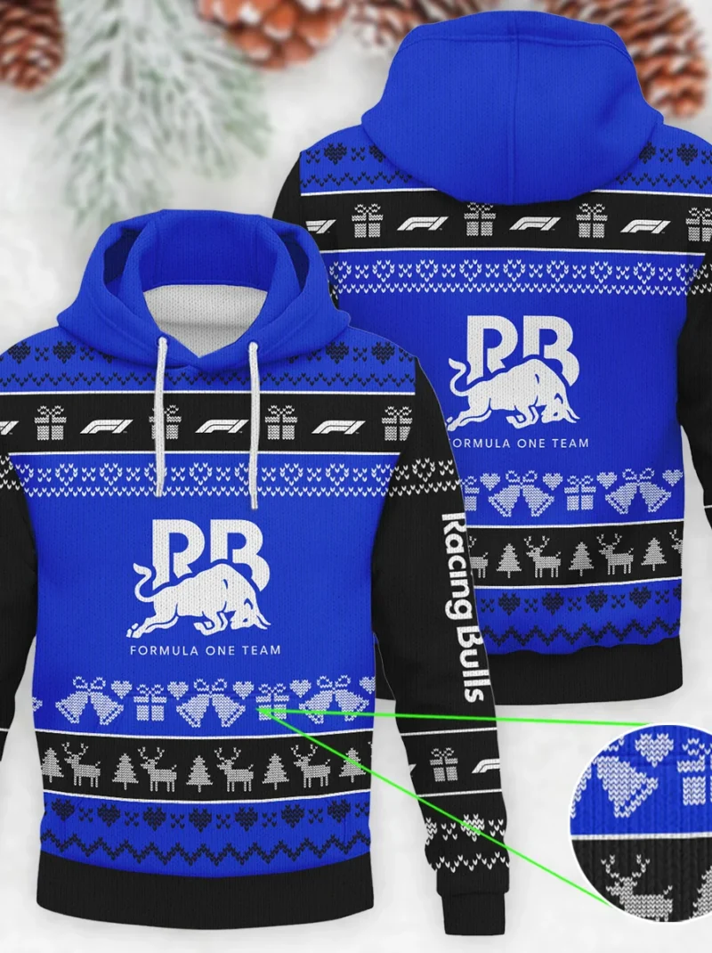 Christmas Collection Racing Bulls Formula One - Knitted Hoodie BLVAF12209250A5RAC