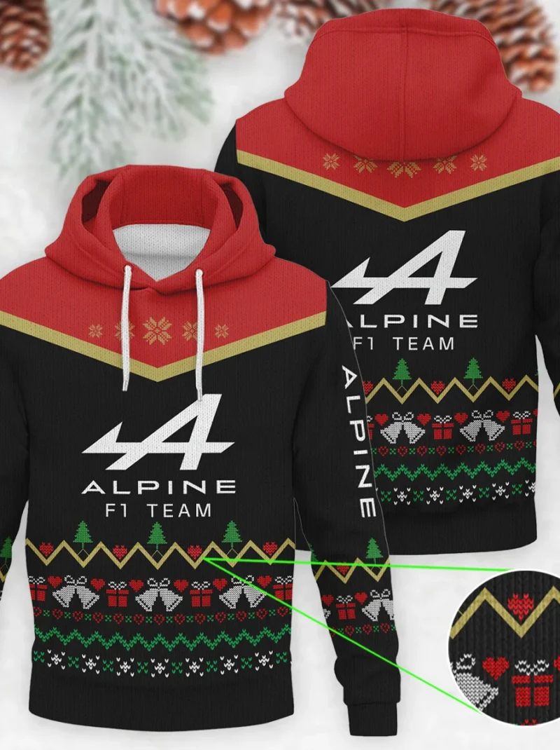 Christmas Gift Alpine Formula One - Knitted Hoodie BLVAF12209250A7ALP