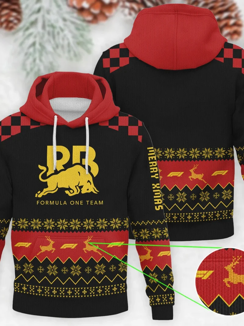Merry X-Mas Racing Bulls Formula One - Knitted Hoodie BLVAF12209250A8RAC