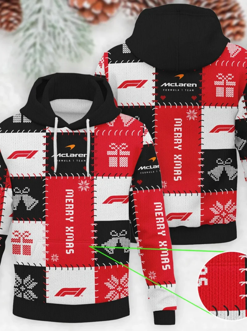 Christmas Pattern McLaren Formula One - Knitted Hoodie BLVAF12209250A9MCL