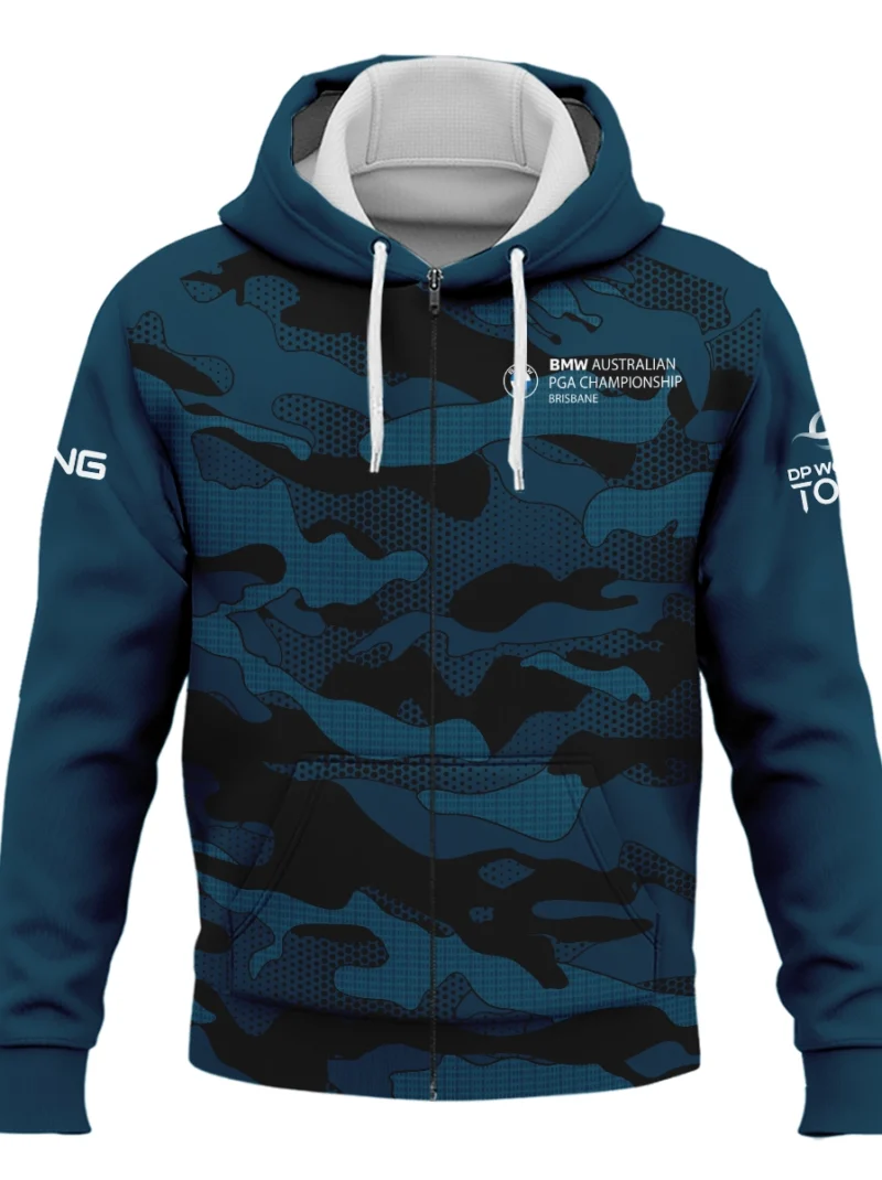 Ping BMW Australian PGA Championship Logo Zipper Hoodie Shirt HOBMW031125A01PIZHD