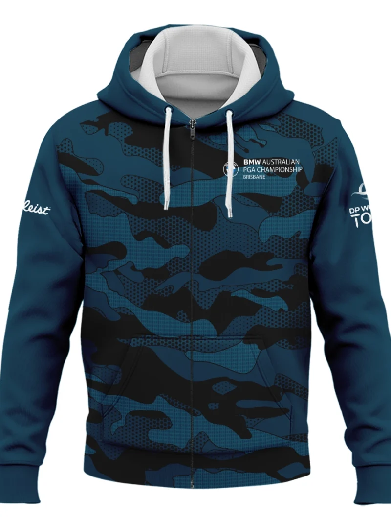 BMW Australian PGA Championship Logo Zipper Hoodie Shirt HOBMW031125A01TLZHD