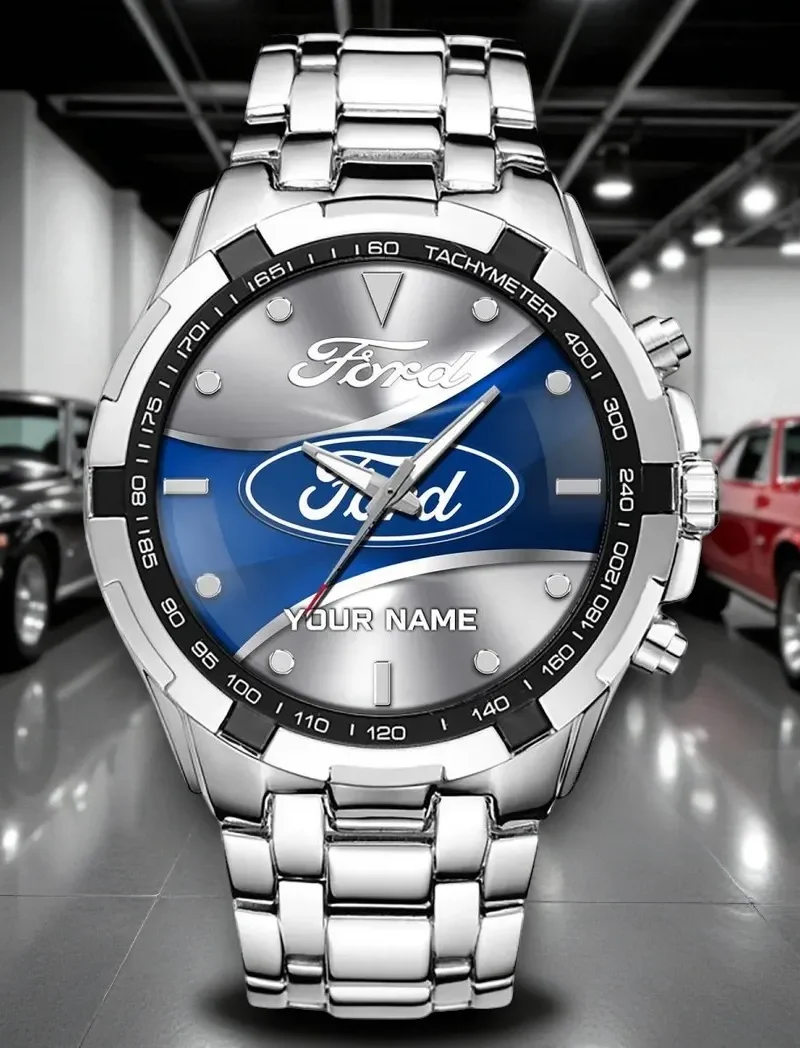 Modern Car Steel Watches, Sport-Inspired Wristwatch Style DCAR476 - White