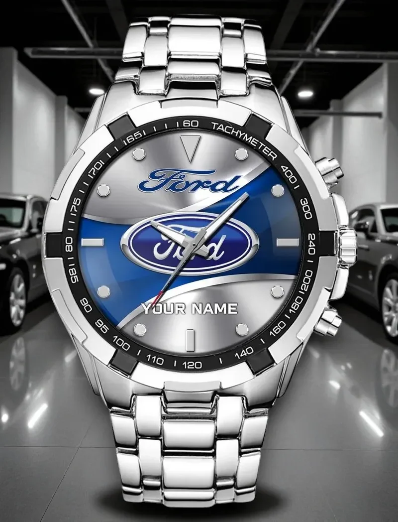 Iconic Sports Car Steel Watches, Stylish Watch for Enthusiasts DCAR476 - White