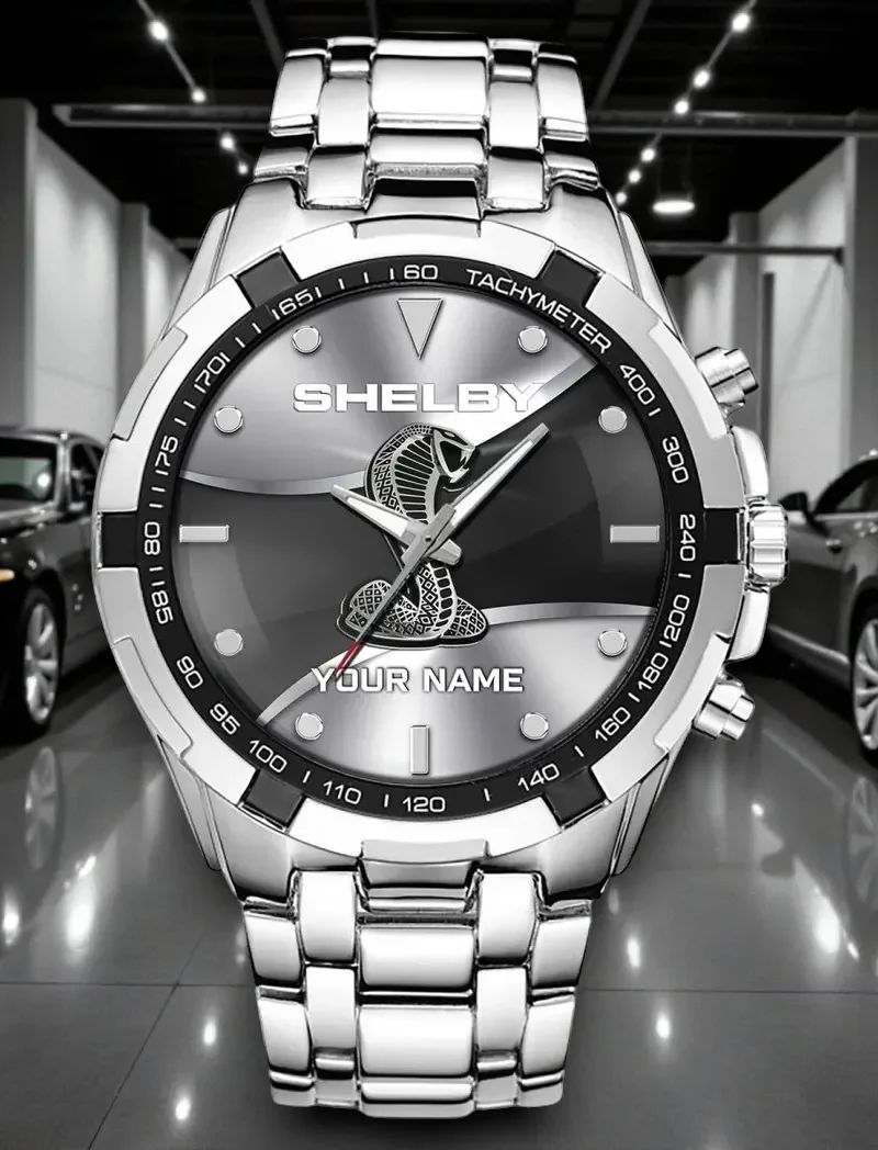 Sporty  Vehicle Steel Watches, Dynamic Watch for Sport Fans DCAR476 - White