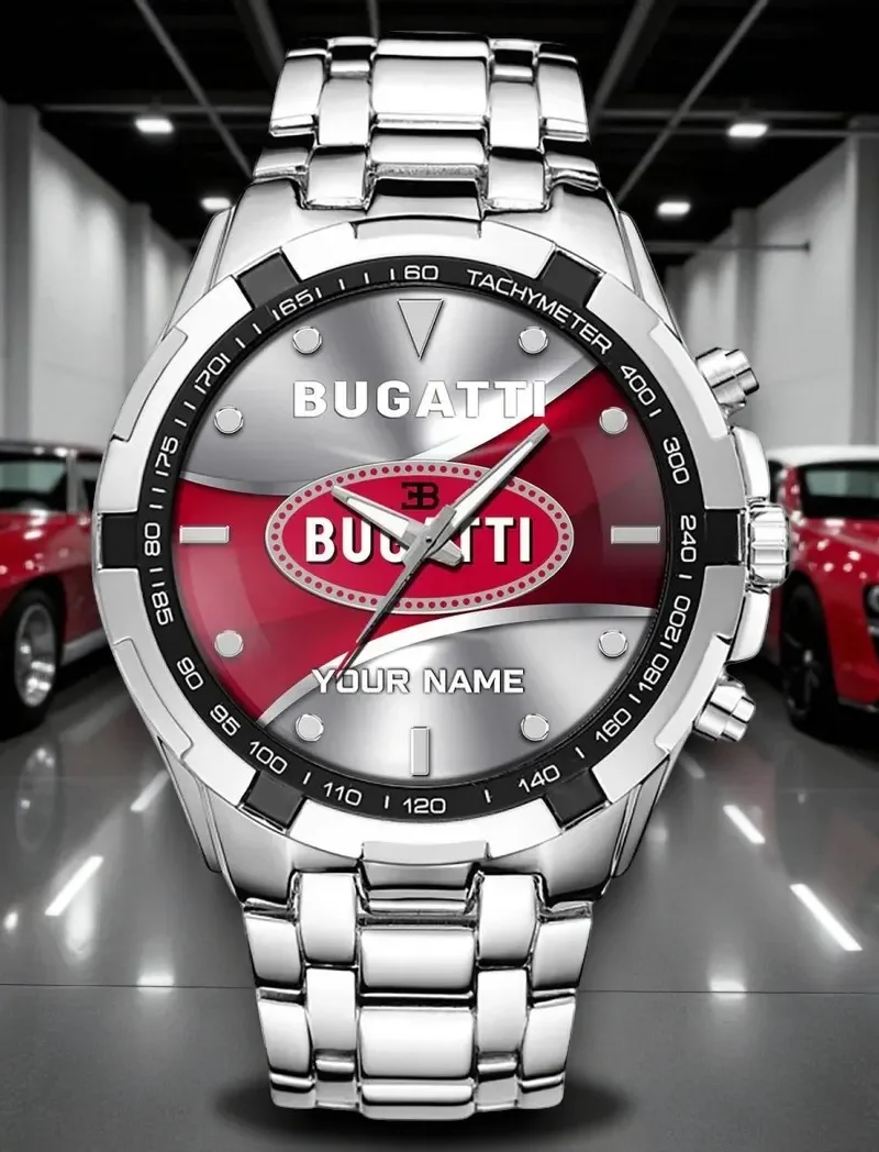 Vintage Ride Steel Watches, Precision Watch for Sport Fans DCAR476 - White